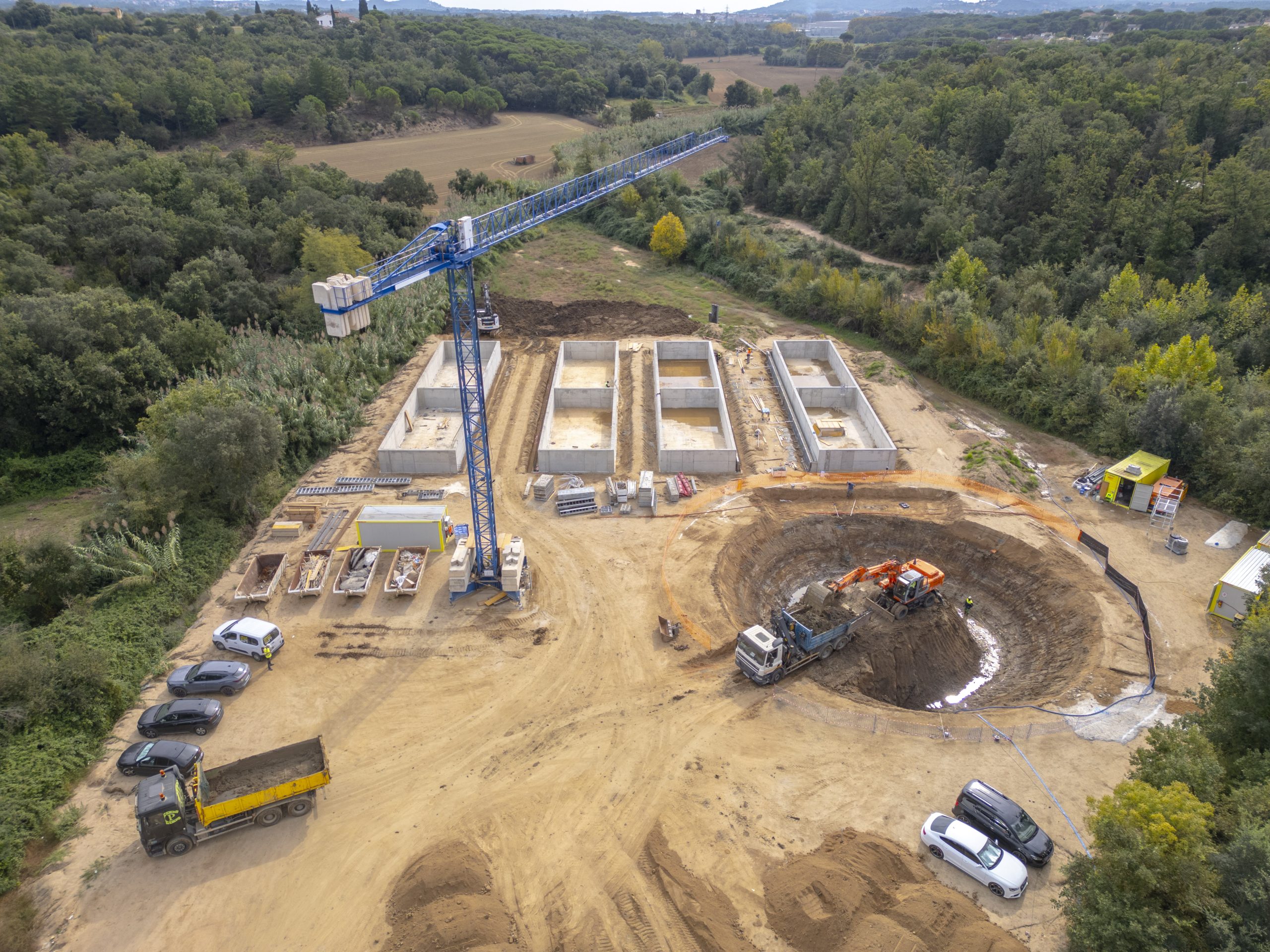En marxa les obres de sanejament i depuració de Fogars de Tordera